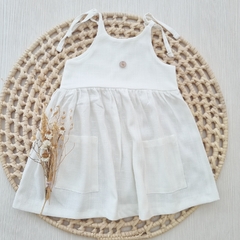 Vestido Solero Lino Off White