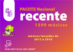 1599 Músicas - Pacote de músicas Vídeokê Karaokê RAF Eletronics