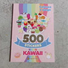 COLOREA Y JUEGA - 500 STICKERS KAWAII