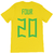 Camiseta Four 20 Brazil Amarela - comprar online