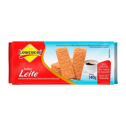 BISCOITO LEITE ZERO AÇÚCARES | 140G | LOWÇÚCAR