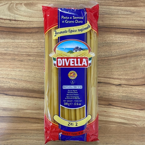 MACARRÃO ITALIANO ZITI 002 | 500G | DIVELLA