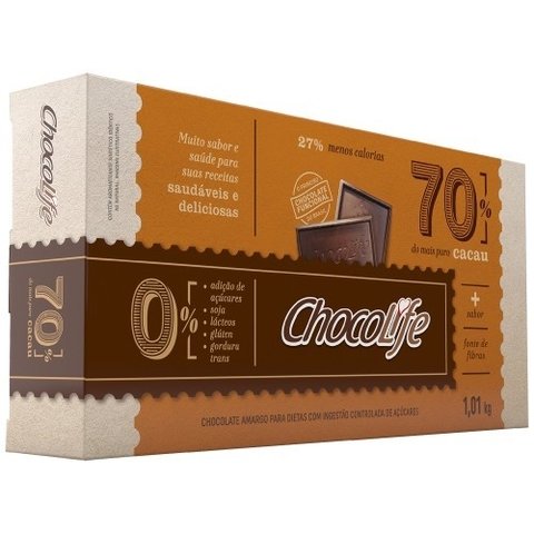 CHOCOLATE AO LEITE DE COCO 71% CACAU | 1,01KG | CHOCOLIFE - comprar online