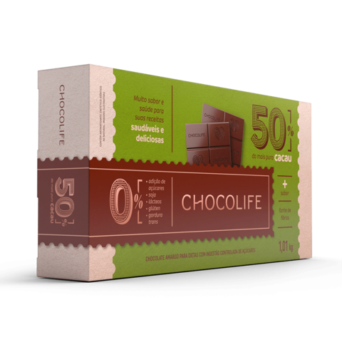 CHOCOLATE AO LEITE DE COCO 50% CACAU (PEDAÇOS) | 100g | CHOCOLIFE