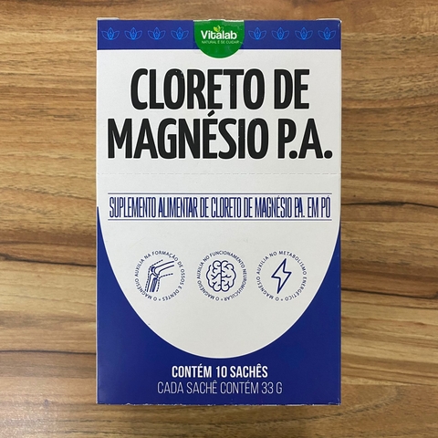 CLORETO DE MAGNESIO P.A. EM PÓ | DISPLAY 10x33G | VITALAB