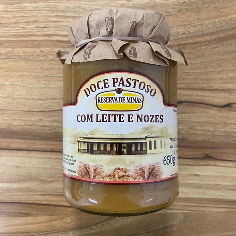 DOCE DE LEITE COM NOZES | 650G | RESERVA DE MINAS