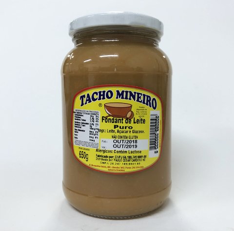 FONDANT DE LEITE PURO | 650G | TACHO MINEIRO