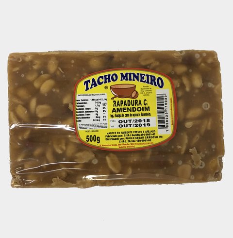 RAPADURA C/ AMENDOIM | 500G | TACHO MINEIRO