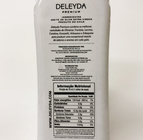 AZEITE DE OLIVA EXTRA VIRGEM PREMIUM | DELEYDA - Empório Natural Foods - CNPJ 28.423.216/0001-89