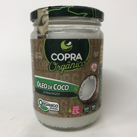 ÓLEO DE COCO EXTRA VIRGEM ORGÂNICO | 500g | COPRA