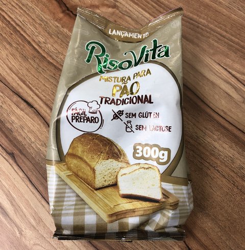 MISTURA P/ PÃO TRADICIONAL (S/ GLÚTEN S/ LACTOSE) | 300G | RISOVITA