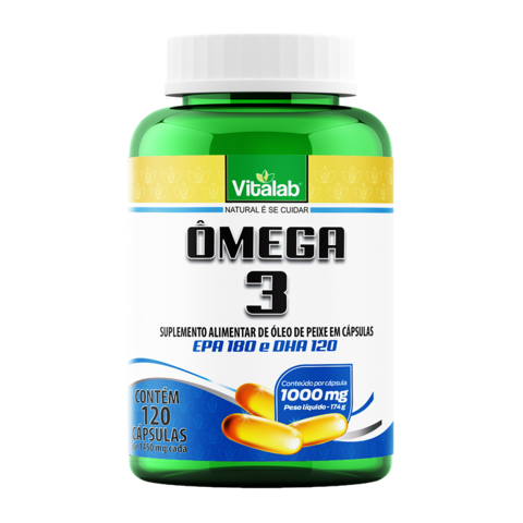 ÔMEGA 3 SUPLEMENTO ALIMENTAR | 1000MG | VITALAB