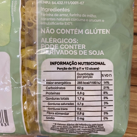 MASSA ALIMENTICIA DE ARROZ SEM GLUTEN KIDS (OPÇÕES) | 500GR | URBANO - comprar online