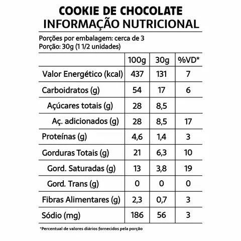COOKIES PROTEIN DOUBLE CHOCOLATE | 67G | BELIVE - comprar online