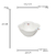 Bowl de Porcelana Borboletas 22,5 cm 1178 Wolff - loja online