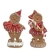 CONJUNTO CASAL GINGERBREAD CANDY EM RESINA - 2 PEÇAS -BTC