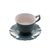 17735 - CONJUNTO 6 XICARAS CHA WOLFF PORCELANA PIRES FANCY MENTA 200 ML