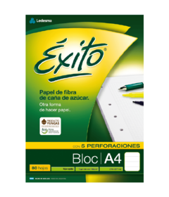 Bloc A4 Exito 80 Hojas 100 Grs Rayado