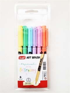 Marcadores Trabi Pastel Art Brush Para Lettering X 6 - comprar online