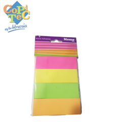 SET NOTAS ADHESIVAS MEMO FIX NEON 25x74mm