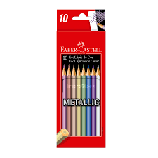 Lápices de Colores Eco Metallic Faber Castell x10