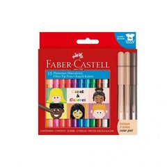 MARCADOR FABER CASTELL FIESTA X 12 + 3 CARAS Y COLORES - comprar online