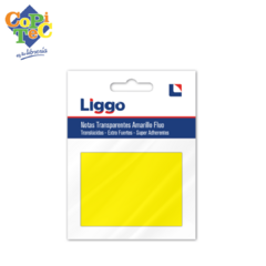 Nota autoadhesiva LIGGO 50X70mm transparente x 50 hojas
