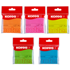 Notas Autoahesivas Kores 75x75 mm colores Neon 100 hojas