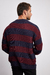 Sweater Amantea Bicolor - Bordó/Marino - comprar online