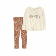 "Carter´s Set 2 Piezas Remera mangas largas y Calzas ""Happy""" (2O030910)