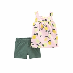 "Carter´s Set 2 Piezas Remera musculosa y Short ""Limón""" (2N799910)