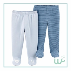 Carter's Pack 2 Pantalones con pies (17579610)