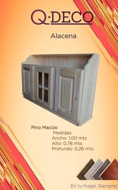 alacena de pino de 1.00