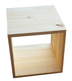 Cubo de Madera de Pino - comprar online