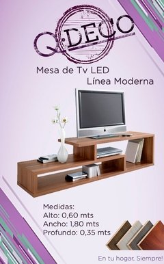 Mesa de led tv lcd moderna 