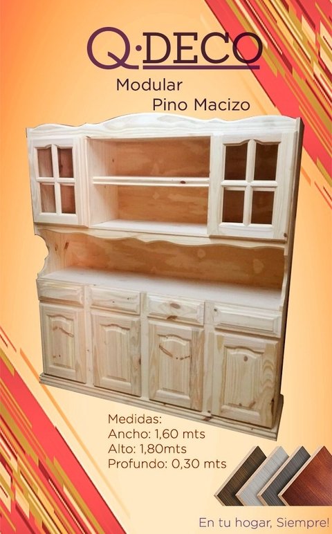 Modular de Pino 1.60 Mts