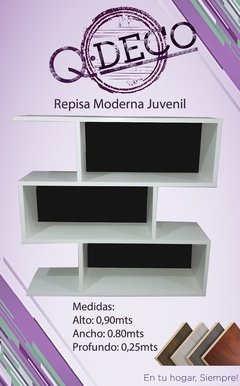 Repisa Biblioteca De Melamina Moderna Juvenil