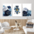 Quadro Decorativo - trio: geométrico azul - Pendure | Loja de Quadros Decorativos