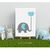 Imagem do Quadro Decorativo Infantil - Trio: Elefante (Azul)