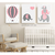 Quadro Decorativo Infantil - Trio: Elefante (Rosa) - comprar online