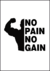 Quadro Decorativo - No Pain, No Gain