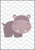 Quadro Decorativo Infantil - Hipopotamo Baby