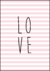 Quadro Decorativo Infantil - Love (Rosa)