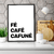 Quadro Decorativo - Fé, Café E Cafuné (Branco) - comprar online