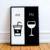 Quadro Decorativo - Am Pm | Café e Vinho - comprar online