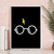 Quadro Decorativo - Harry Potter - Óculos (Preto) na internet