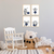 Quadro Decorativo Infantil - Quarteto Coleção Bubble Safari - comprar online