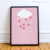 Quadro Decorativo Infantil - Chuva De Benção (Rosa) na internet