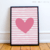 Quadro Decorativo Infantil - Coração (Rosa) na internet