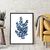 Quadro Decorativo - Folhagem Azul (01) - comprar online